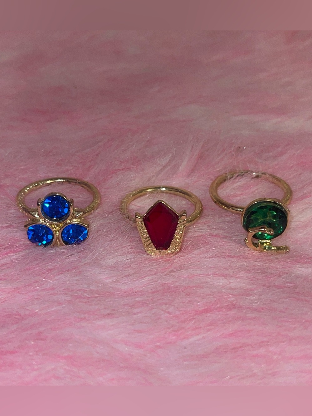 Legend of Zelda ocarina of time jewelry ring set victorian fairy cottage